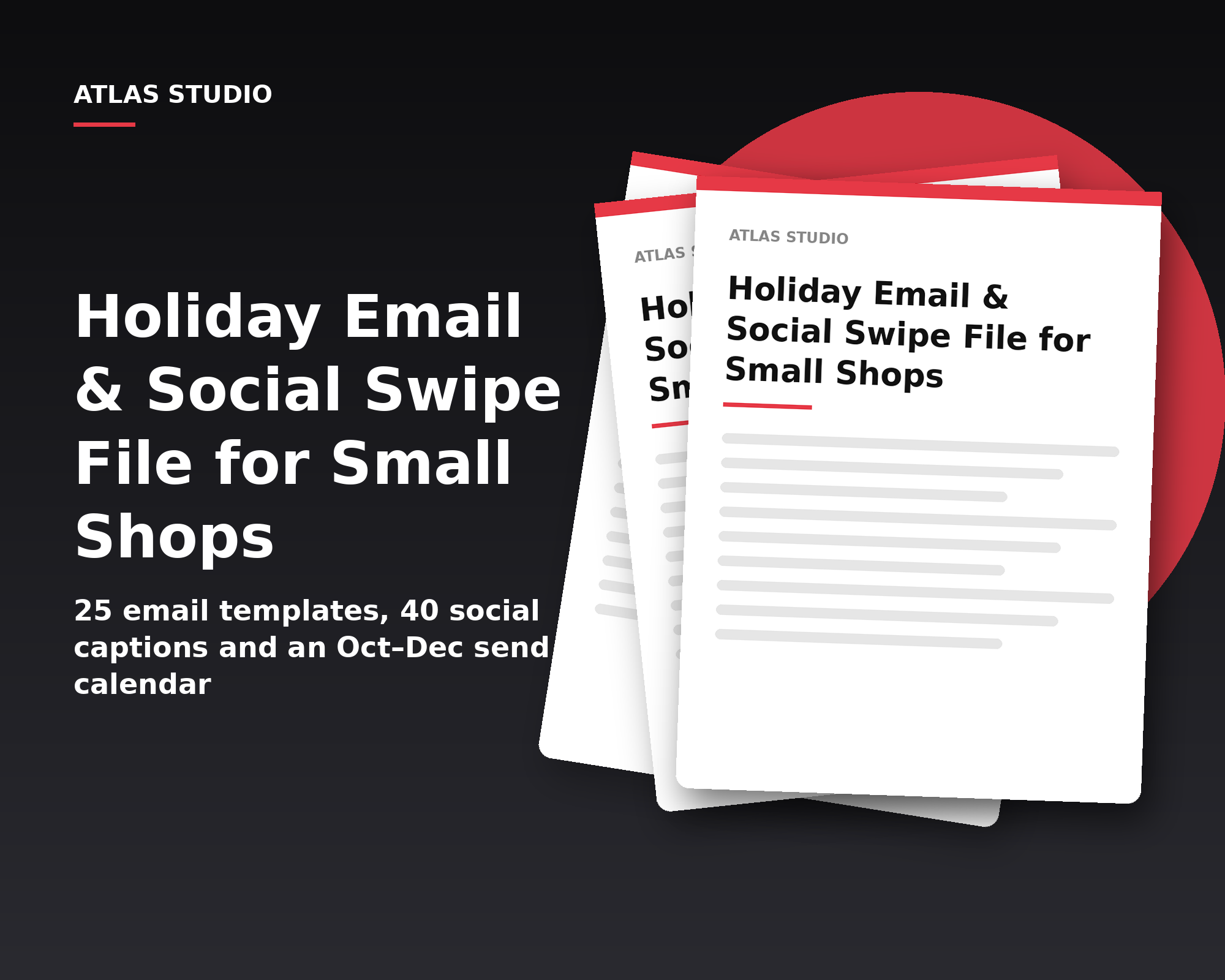 Holiday Email & Social Swipe File for Small Shops